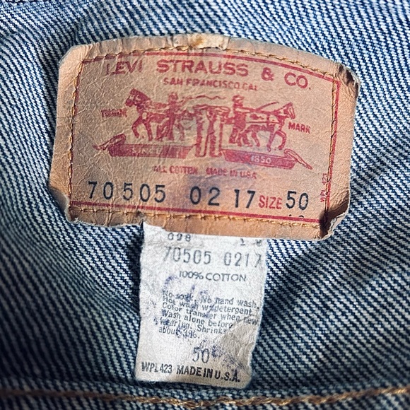 1970’s Levi’s Denim Jacket sz. 50 - Picture 3 of 14